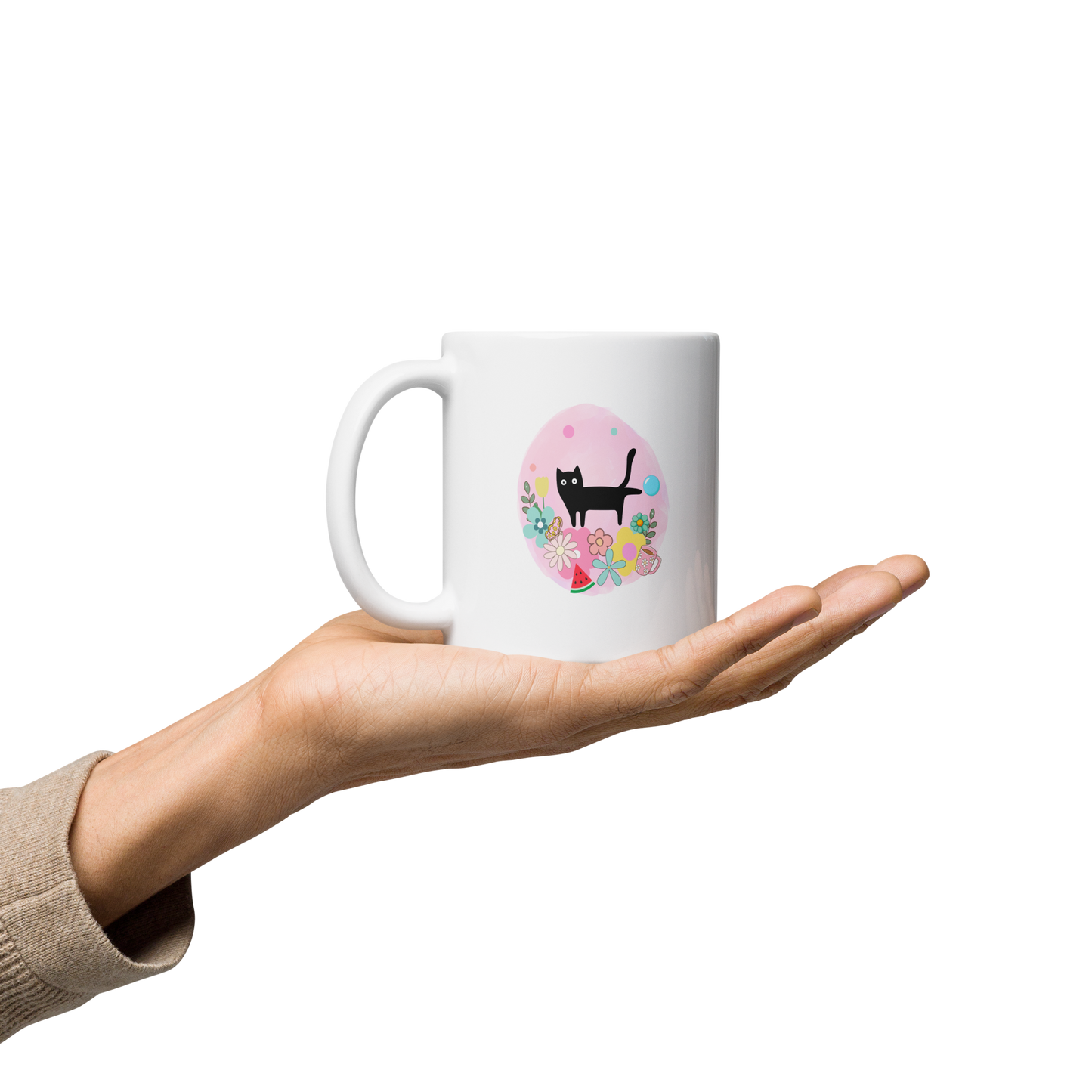 Kuwaii Kitty White Mug